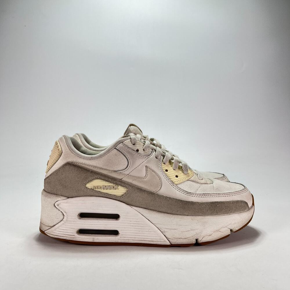 Nike Air Max 90 LV8 Sail Orewood Platform Sneakers FD4328-100 Women's Size 8.5